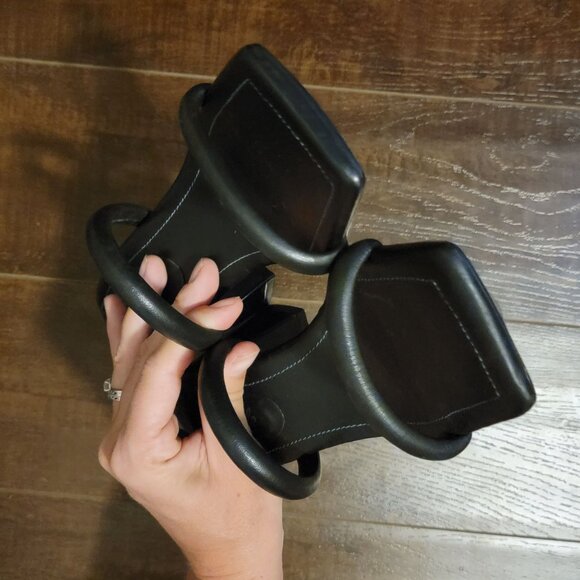 NEW Free People Parker Sandals Womens 8.5 Black Leather Basic Y2K Whimsygoth - Picture 3 of 9